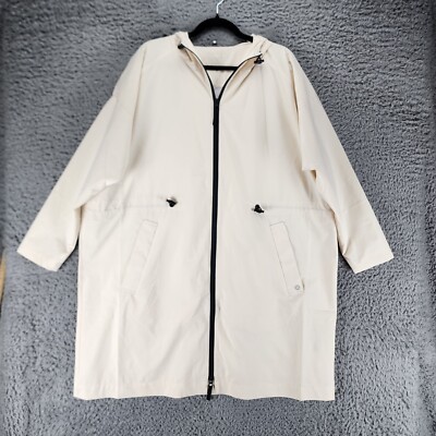Core IO Jacket Womens Medium Cream Long Sleeve Hooded Full Zip *GUC*