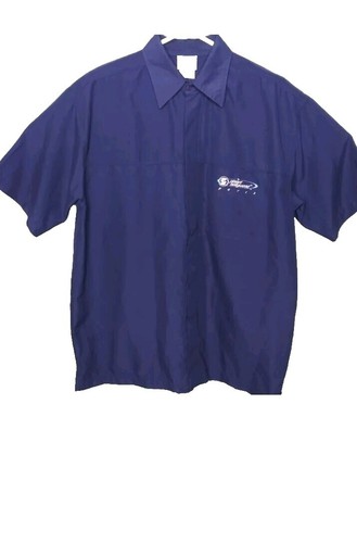 STAR OF HOLLYWOOD Open Collar Short-Sleeve Shirt, Size M, Rayon