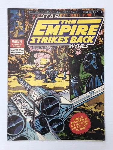 star wars weekly marvel uk empire Strikes Back 127 1977 Boba fett MARK ON COVER