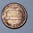 1986 Struck Lincoln Memorial Penny No Mint Mark VBD FG — photo 2