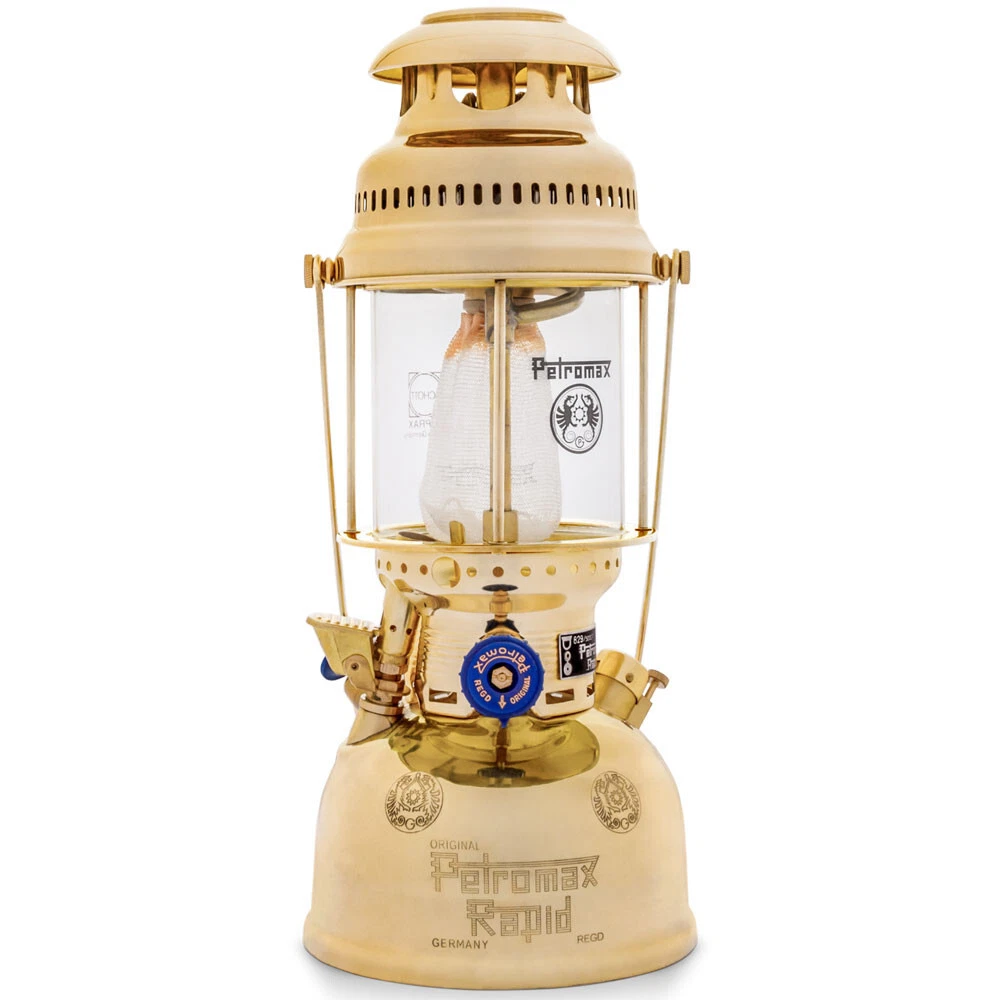 PETROMAX ORIGINAL 500CP Lampe en laiton Antique Lanterne vintage au