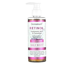 DERMATOUCH Retinol Face Cleanser, 8 oz Hyaluronic Acid, Cucumber Vitamins 15