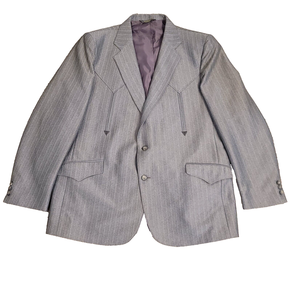 Mesquite Niver Western Wear Sport Coat Jacket Men Size 46 Reg Gray