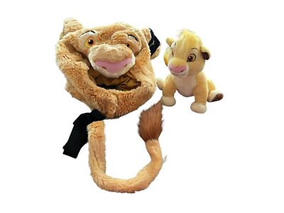 Disney Store König der Löwen Simba Hut & Schwanz Kostüm Set plus Plüsch Kinder