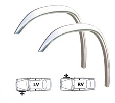 2STK VORNE Radlauf Zierleisten Chrom Set für FORD TRANSIT Bj 1986-1995