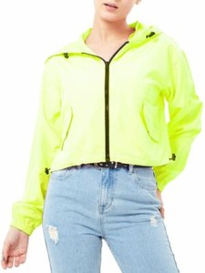cropped neon jacket