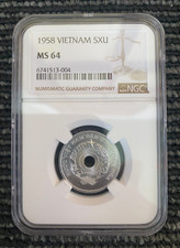 1958 VIETNAM 5XU NGC MS 64
