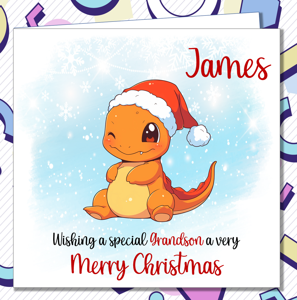 pokemon christmas card Pokémon Mew Christmas Card – Wild Cave Gift Shop