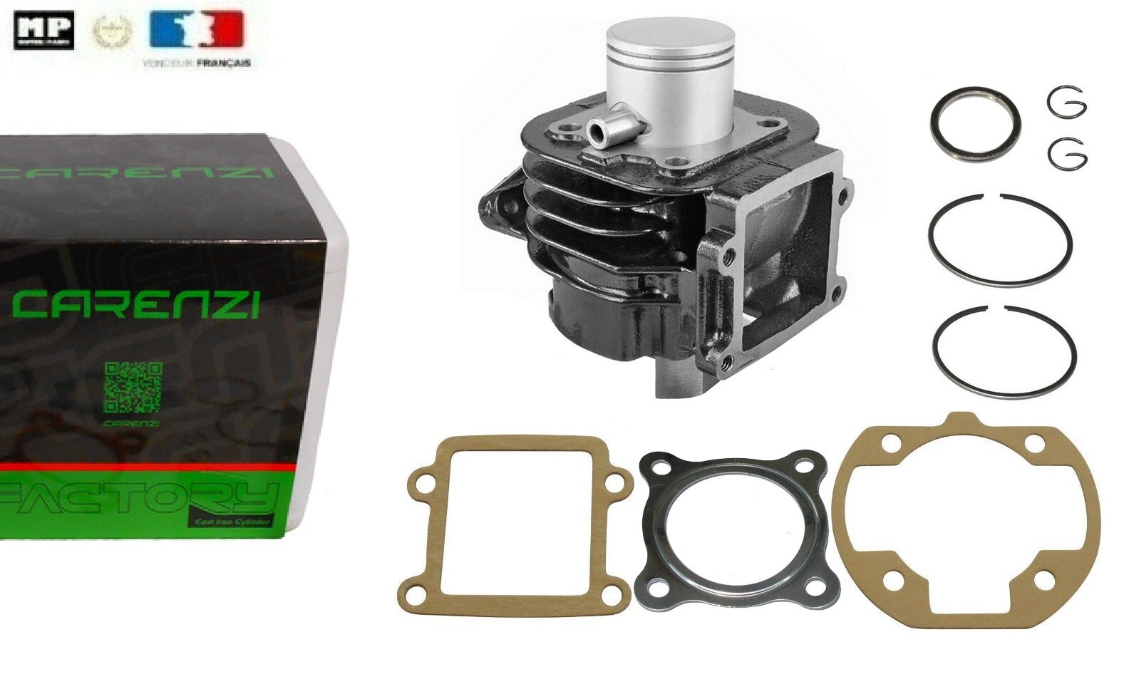 Cylindre piston Carenzi pour Booster Spirit et Rocket