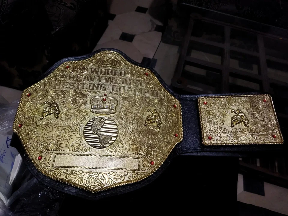 BIG GOLD Campeonato Mundial Peso Pesado Réplica Cinturón de Título Adulto 6MM DieCasting Foto 4 de 4