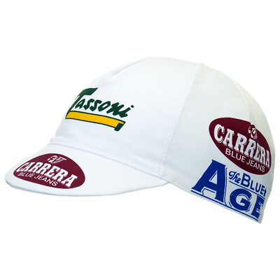 CARRERA TASSONI RETRO VINTAGE MADE IN ITALY SOMMER UNTER HELM FAHRRAD MÜTZE KAPPE