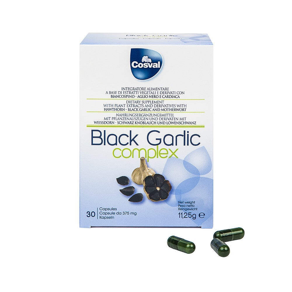 COSVAL Black Garlic 30 Capsule - Integratore per benessere cardiovascolare