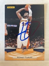 2009 Panini Ronny Turiaf Autographed Card Golden State Warriors #256 CB1263