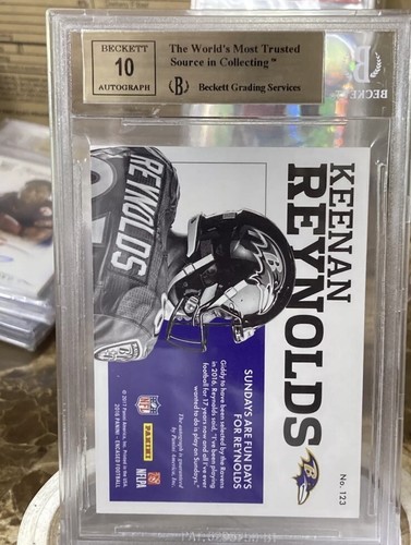 2016 Panini Encased #123 Keenan Reynolds 66/75 🔥BGS 9.5/10 Auto RC Endorsements - Picture 3 of 4