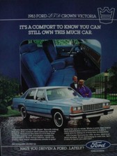 1982 Ford Ltd Crown Victoria 1983 Model Vintage Print Ad 12865 1982 Ford Ltd Crown Victoria 1983 Model Vintage Print Ad 12865