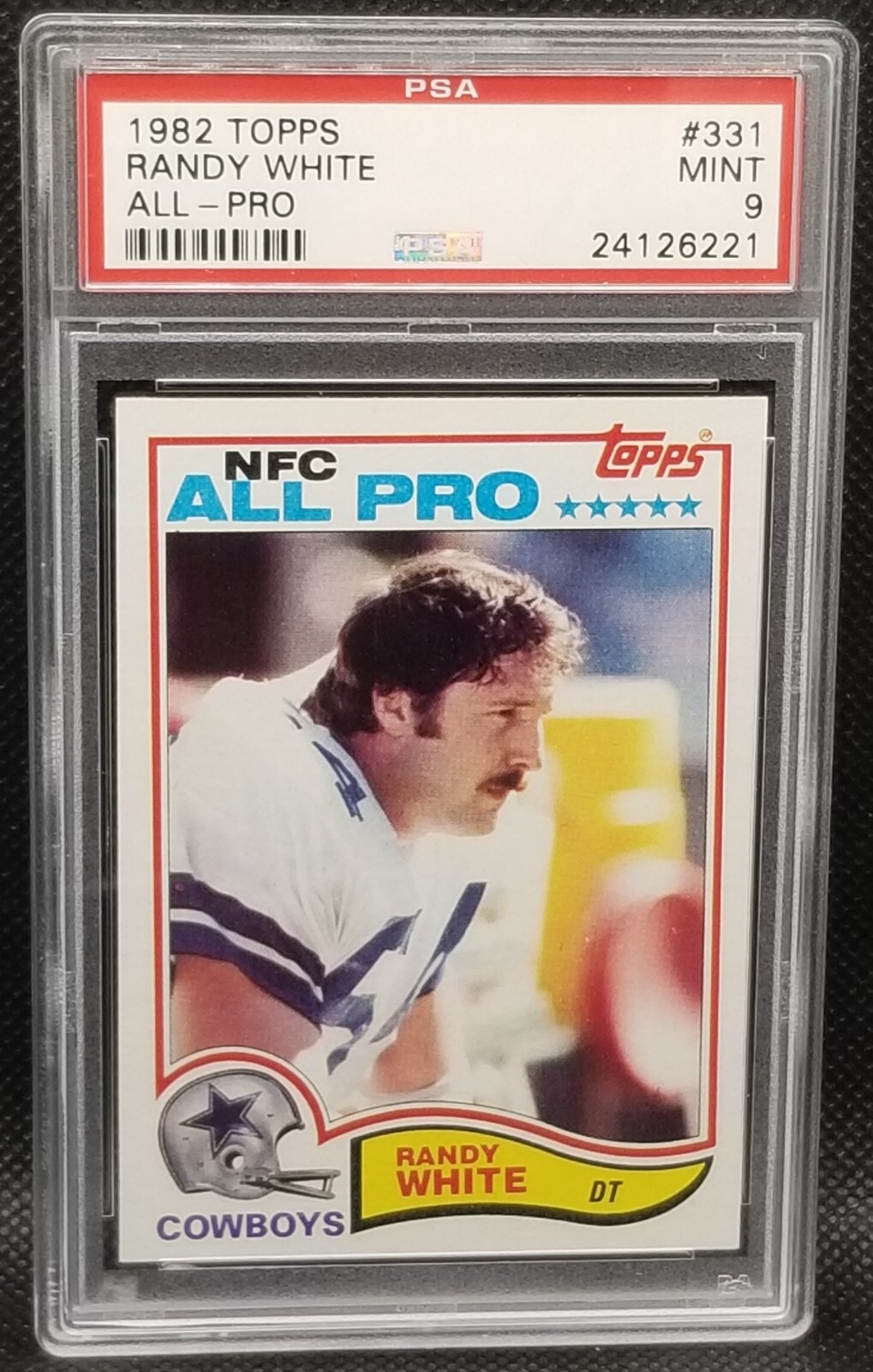 1982 Topps, PSA 9, RANDY WHITE, #331, Dallas Cowboys, PSA 9, HOF
