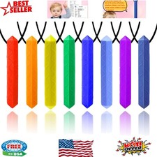 Concave and Convex Dot Sensory Chew Necklaces - Colorful and Safe for Kids