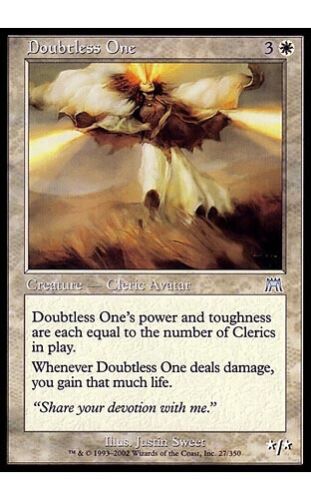 1x Doubtless One Onslaught MtG Magic White Uncommon 1 x1 Card Cards - Picture 1 of 1