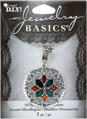 CousinDIY Schmuck Basics Metallakzent 1/Pkg - Silver Sunburst - A50026LS-8327
