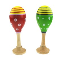 2er-Set Mini Musik Rasseln Maracas in grün o...