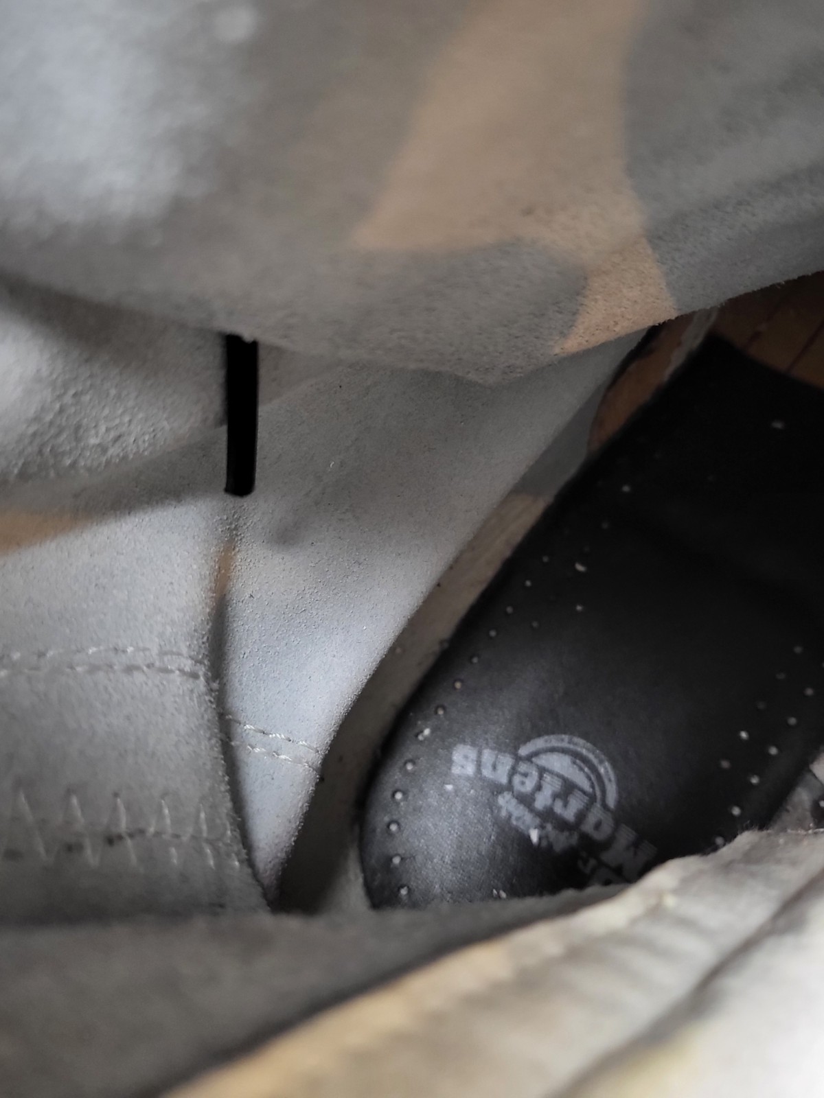 Dr. Martens 14 eye white black lace boots UK8 EU42 US10 Goth Halloween Doc thumbnail 11