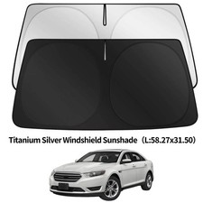 Titanium Silver Foldable Windshield Sunshade Uv Block Visor Cover For Car Suv Titanium Silver Foldable Windshield Sunshade Uv Block Visor Cover For Car Suv