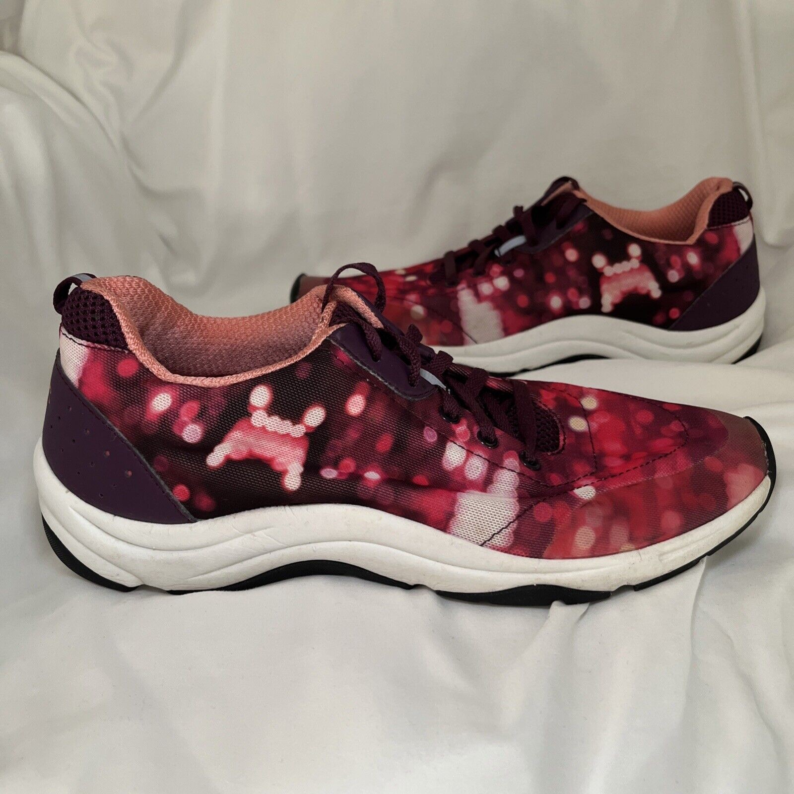 Vionic Women's Size 9 Tourney Running Sneakers in Pink Low Top Comfort Lace Up  