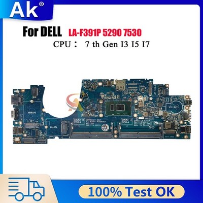 Notebook Mainboard For Dell Latitude 7530 5290 LA-F391P i3 i5 i7 CN-02723N WHPNW