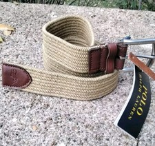 Polo Ralph Lauren Braided Stretch Belt Brown Men  s Large NWT
