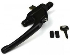 Cadenza Aluminium Window Handle Left Hand  Black Window Handle Aluminium Windows