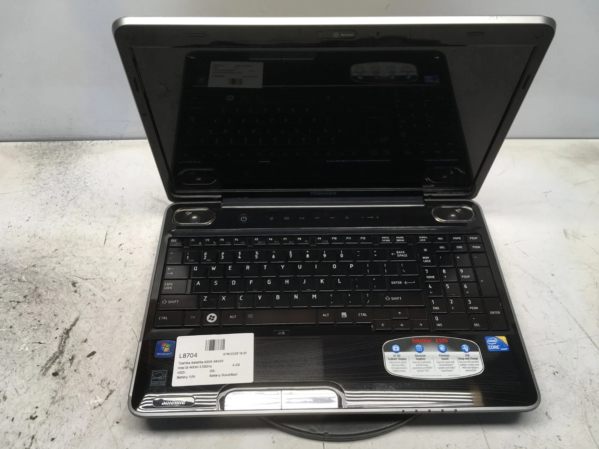 Poggiapalmo Con Touchpad Per Toshiba Satellite A505-S6960 – Nero, Usato Funzionante