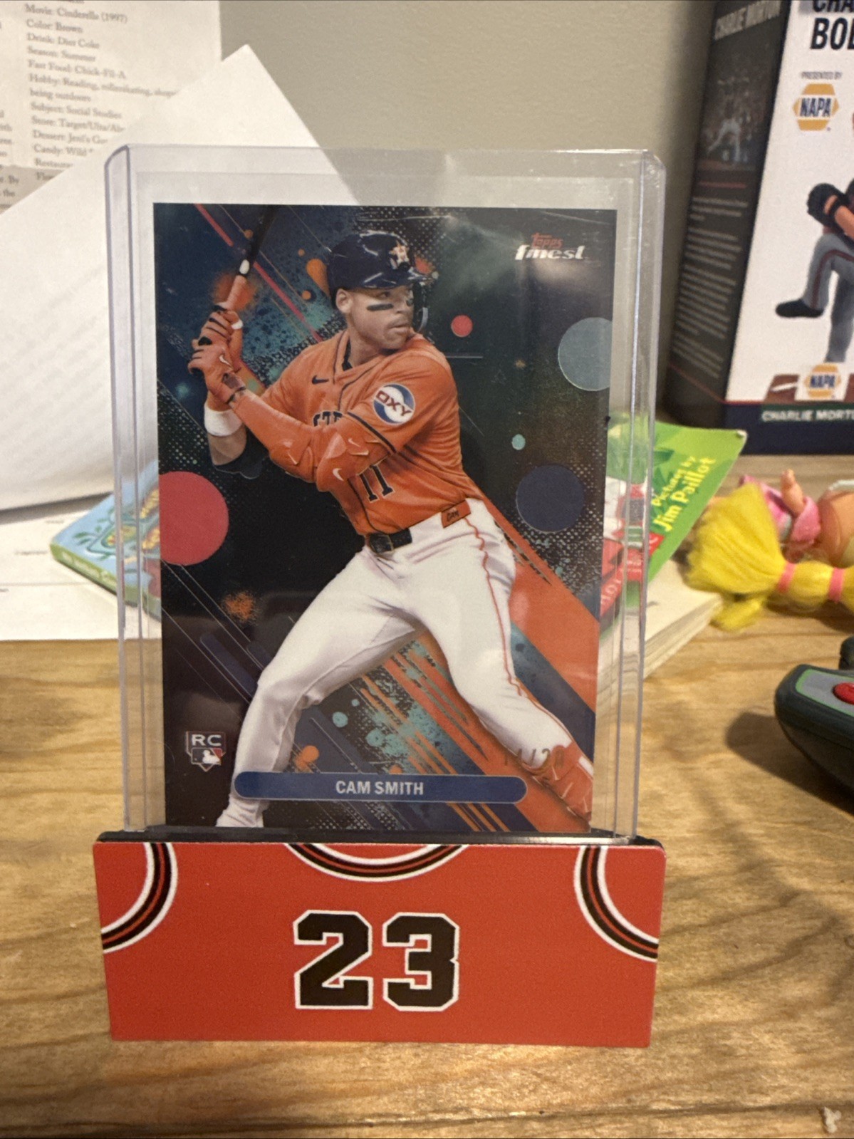 2025 Topps Finest - Common Cam Smith #54 Black Refractor /20 (RC)