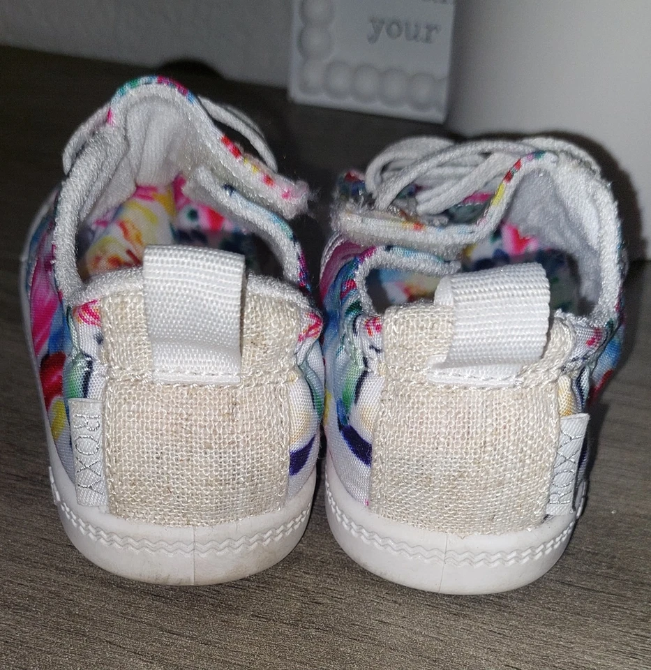 Roxy Baby Girl's Toddler Floral Velco Shoes Size 6 - Imagem 4 de 4