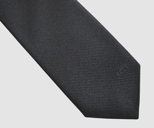  NEW Authentic GUCCI Solid Black 100% SILK Me...