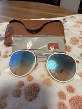 ray-ban rb3647n double bridge round sunglasses