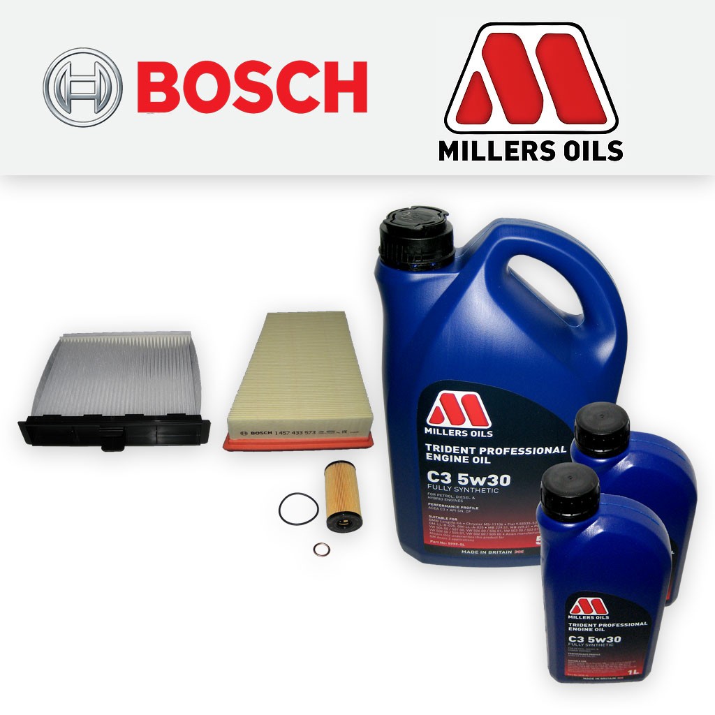 SERVICE KIT for RENAULT SCENIC II 2.0 DCI MANUAL OIL AIR CABIN FILTER +OIL 05-09