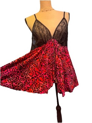 Smart & Sexy Plus 3X Lace Leopard Babydoll Lingerie Nightie Top Sleepwear