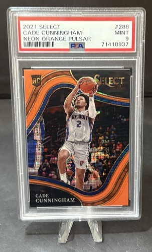 Cade Cunningham [Neon Orange Pulsar] #288 2021 Panini Select card