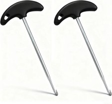 2 PCS Skate Lace Tightener, Premium Stainless Steel Plastic Hockey Ice Skate L