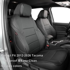 Ekr Leather Seat Covers Custom Fit 2012-2026 Toyota Tacoma Double Cab Crew Cab Ekr Leather Seat Covers Custom Fit 2012-2026 Toyota Tacoma Double Cab Crew Cab