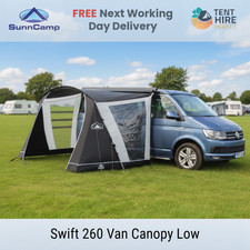 SUNNCAMP SWIFT VAN SUN CANOPY LOW 260 Awning Vw T2 Merc Mazda Bongo Camper 2026