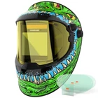 Large Viewing True Color Solar Powered Auto Darkening Welding Helmet