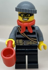 LEGO&reg; - Minifigure Town City Police Burglar Burglar Set 60024 - cty433 cty0433