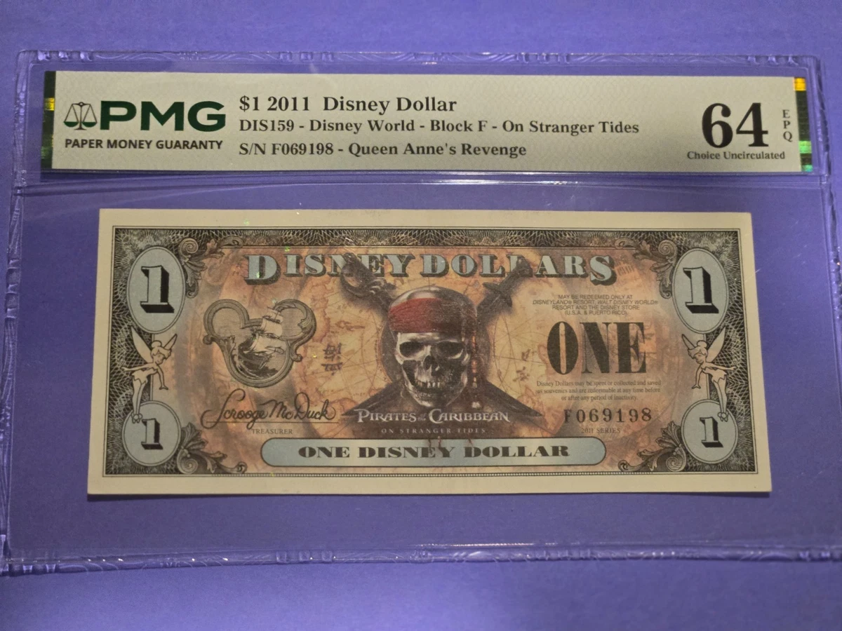 Pirates of the Caribbean Disney Dollars (1968-Now) for sale | eBay