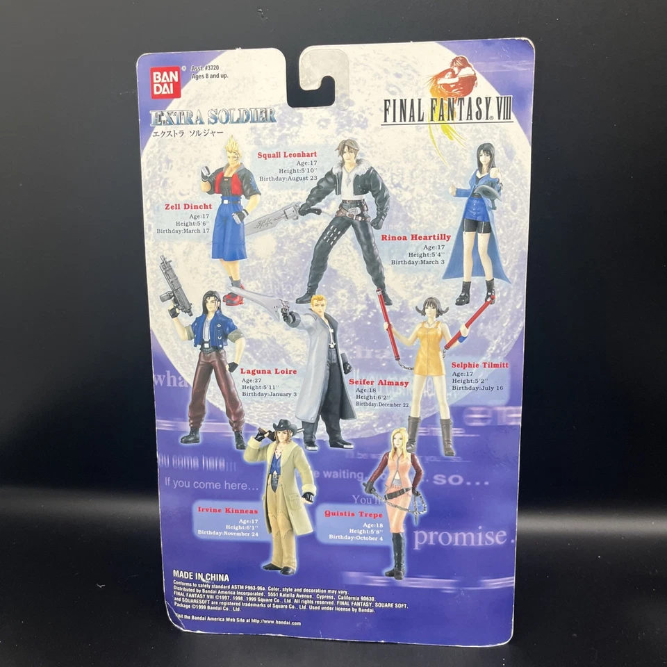 Bandai Final Fantasy VIII 1999 Rinoa Heartilly Extra Soldier - Sellado de fábrica Foto 2 de 2