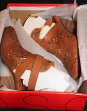 Aerosoles Exclusivity Block Heel Open Back 6.5M New With Box