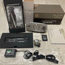 PSP Final Fantasy VII Crisis Core Console Bundled version Silver USED Japan F/S