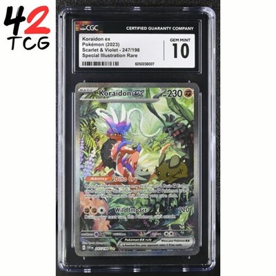 CGC Gem Mint 10 Koraidon ex 247/198 Pokémon Scarlet & Violet Base