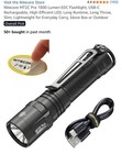 NITECORE MT2C Pro Compact Tactical Flashlight 1800 Lumens UHi20 LED  No BOX  — photo 3