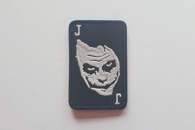 Heath Ledger Joker Morale Patch Hook & Loop w/ Backing Cover Glow In The Dark